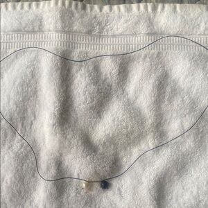 Elegant Blue and White Beaded Necklace